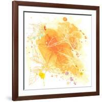 Watercolor And Tropical Flowers - Hibiscus--Vladimir--Framed Art Print