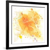 Watercolor And Tropical Flowers - Hibiscus--Vladimir--Framed Art Print