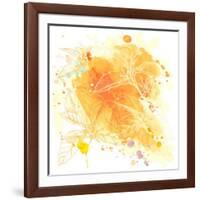 Watercolor And Tropical Flowers - Hibiscus--Vladimir--Framed Art Print