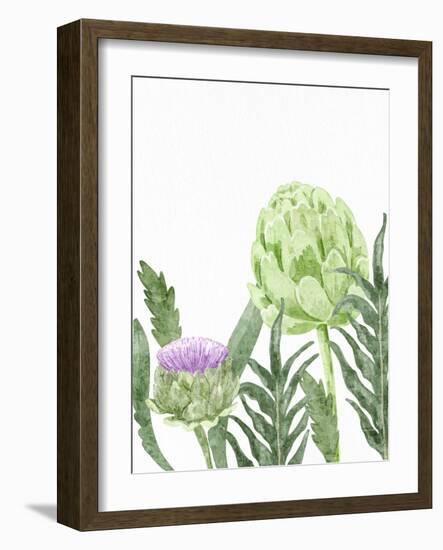 Watercolor Artichoke 1-Ann Bailey-Framed Art Print