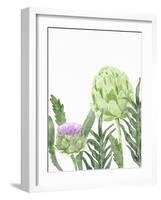 Watercolor Artichoke 1-Ann Bailey-Framed Art Print