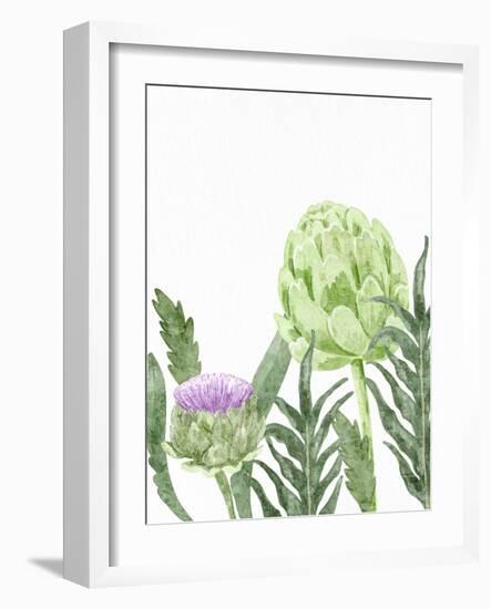 Watercolor Artichoke 1-Ann Bailey-Framed Art Print