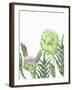 Watercolor Artichoke 1-Ann Bailey-Framed Art Print