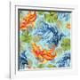 Watercolor Asian Goldfishes-tanycya-Framed Art Print