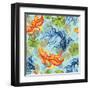 Watercolor Asian Goldfishes-tanycya-Framed Art Print