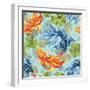 Watercolor Asian Goldfishes-tanycya-Framed Art Print