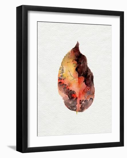 Watercolor Autumn Leaf I-Jennifer Parker-Framed Art Print