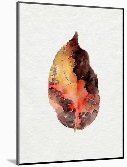 Watercolor Autumn Leaf I-Jennifer Parker-Mounted Art Print