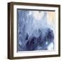 Watercolor Background of Indigo Color-Marina Zakharova-Framed Art Print