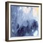 Watercolor Background of Indigo Color-Marina Zakharova-Framed Art Print