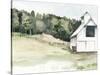 Watercolor Barn III-Jennifer Paxton Parker-Stretched Canvas