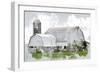 Watercolor Barn-Kimberly Allen-Framed Art Print