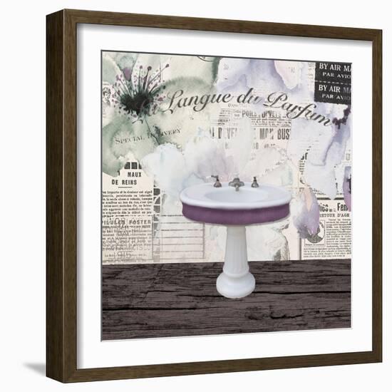 Watercolor Bath 2-Victoria Brown-Framed Art Print