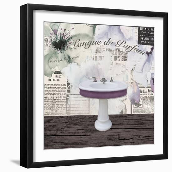 Watercolor Bath 2-Victoria Brown-Framed Art Print