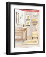 Watercolor Bath I-Margaret Ferry-Framed Art Print