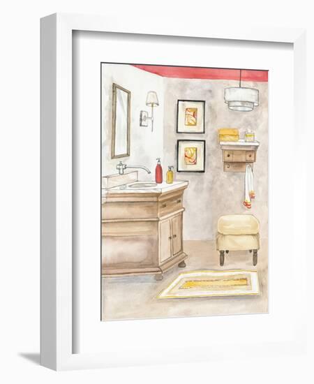 Watercolor Bath I-Margaret Ferry-Framed Art Print