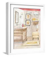 Watercolor Bath I-Margaret Ferry-Framed Art Print