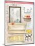 Watercolor Bath II-Margaret Ferry-Mounted Art Print