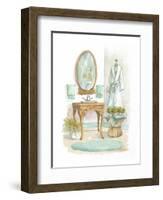 Watercolor Bath in Spa I-Jerianne Van Dijk-Framed Art Print