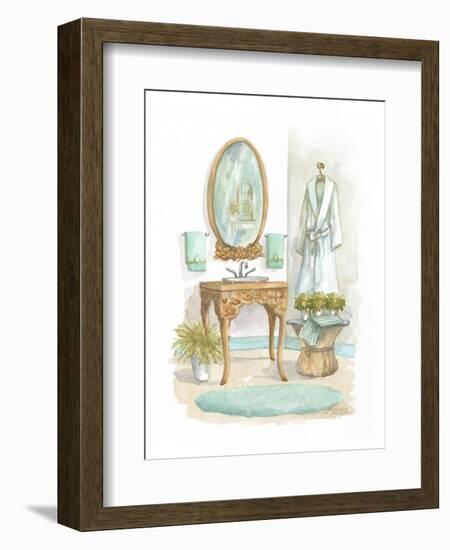 Watercolor Bath in Spa I-Jerianne Van Dijk-Framed Art Print