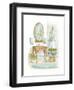 Watercolor Bath in Spa I-Jerianne Van Dijk-Framed Art Print