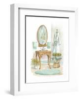 Watercolor Bath in Spa I-Jerianne Van Dijk-Framed Art Print