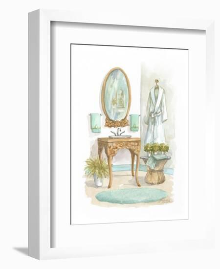 Watercolor Bath in Spa I-Jerianne Van Dijk-Framed Art Print