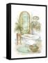 Watercolor Bath in Spa II-Jerianne Van Dijk-Framed Stretched Canvas