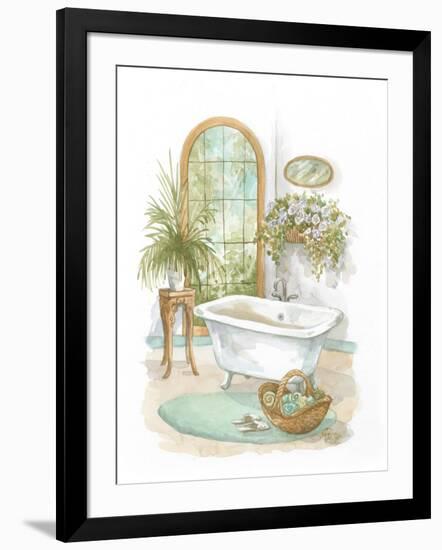 Watercolor Bath in Spa II-Jerianne Van Dijk-Framed Art Print