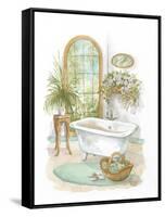 Watercolor Bath in Spa II-Jerianne Van Dijk-Framed Stretched Canvas