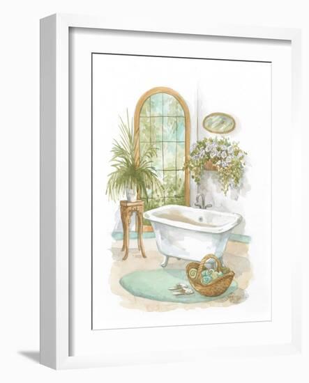 Watercolor Bath in Spa II-Jerianne Van Dijk-Framed Art Print