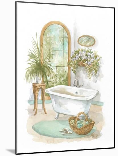 Watercolor Bath in Spa II-Jerianne Van Dijk-Mounted Art Print