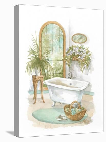 Watercolor Bath in Spa II-Jerianne Van Dijk-Stretched Canvas