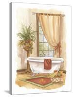 Watercolor Bath in Spice II-Jerianne Van Dijk-Stretched Canvas