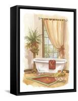 Watercolor Bath in Spice II-Jerianne Van Dijk-Framed Stretched Canvas