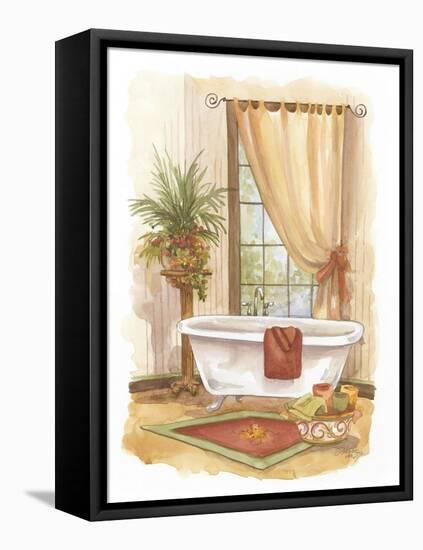 Watercolor Bath in Spice II-Jerianne Van Dijk-Framed Stretched Canvas