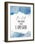 Watercolor Be Still-Kimberly Allen-Framed Art Print