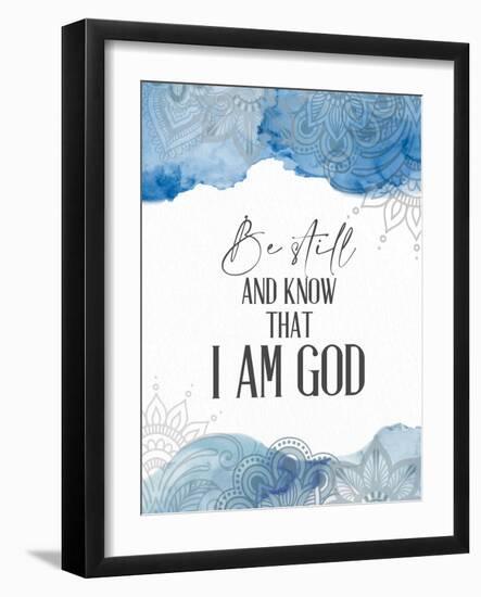 Watercolor Be Still-Kimberly Allen-Framed Art Print