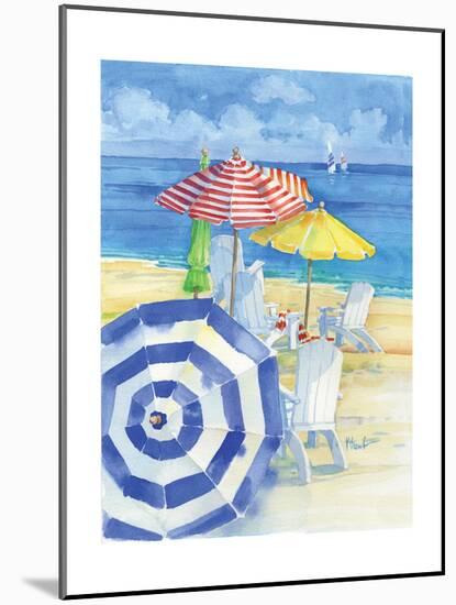 Watercolor Beach Vertical-Paul Brent-Mounted Art Print