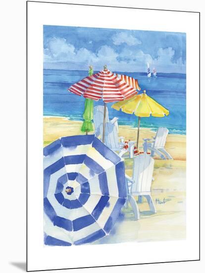 Watercolor Beach Vertical-Paul Brent-Mounted Art Print