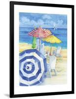 Watercolor Beach Vertical-Paul Brent-Framed Art Print