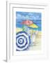 Watercolor Beach Vertical-Paul Brent-Framed Art Print