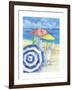 Watercolor Beach Vertical-Paul Brent-Framed Art Print