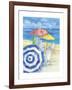 Watercolor Beach Vertical-Paul Brent-Framed Art Print