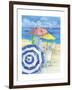 Watercolor Beach Vertical-Paul Brent-Framed Art Print