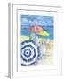 Watercolor Beach Vertical-Paul Brent-Framed Art Print