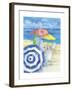 Watercolor Beach Vertical-Paul Brent-Framed Art Print