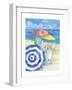 Watercolor Beach Vertical-Paul Brent-Framed Premium Giclee Print