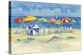 Watercolor Beach-Paul Brent-Stretched Canvas