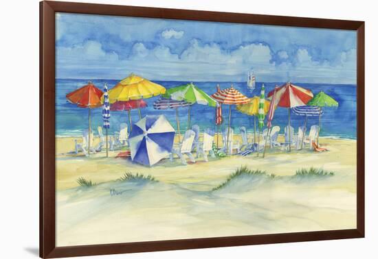 Watercolor Beach-Paul Brent-Framed Art Print